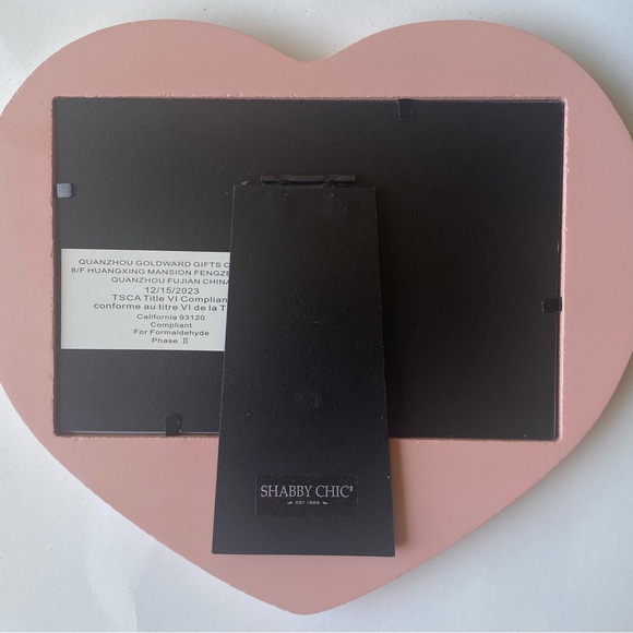 Rachel Ashwell Shabby Chic Pink/Peach Heart Photo Frame - Picture 3 of 5